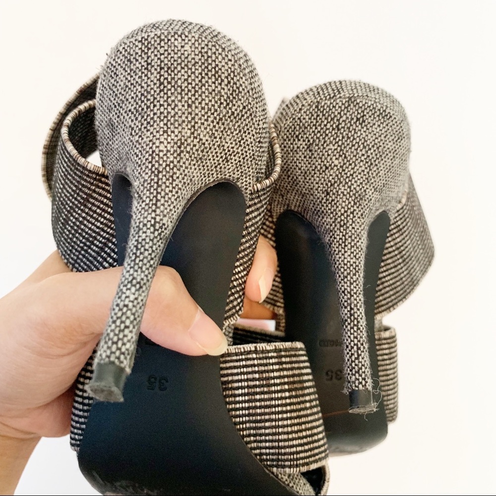 Alexander Wang Dana Cross Ankle Strap Sandals - Picture 5 of 8